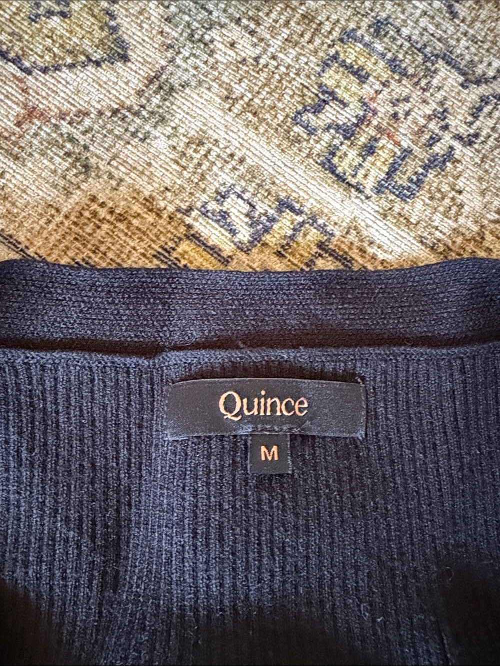Quince Black Open-Front Knit Vest Size Medium - Picture 2 of 4